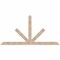 Ekena Millwork Saratoga Smooth Timber Gable Bracket, Douglas Fir, 108"W x 54"H x 3 1/2"D x 5 1/2"F, 12/12 Pitch GBW108X54X0406SAR00SDF - alternate 1